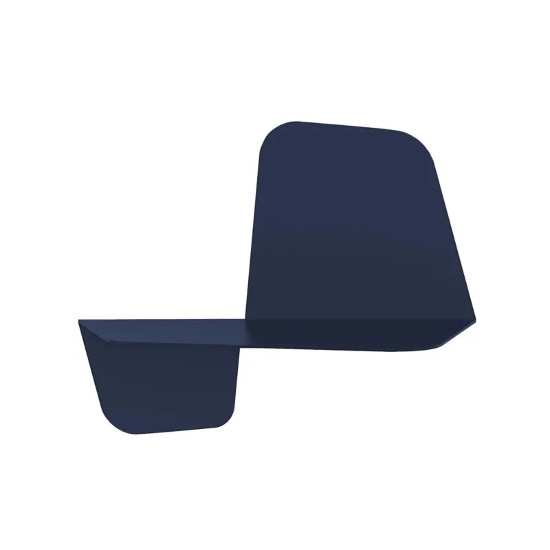 Acquista Ora Mensola da Parete in acciaio sagomato verniciato a polvere FLAP 420 Ali Di Farfalla Dimensioni 42x21,5xh33 cm colore Blu Navy Meme Design