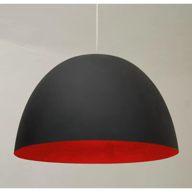 Lampada a Sospensione H20 in nebulite Ø 46xh27,5 Nero Rosso In.Es ArtDesign Prezzo Di Fabbrica