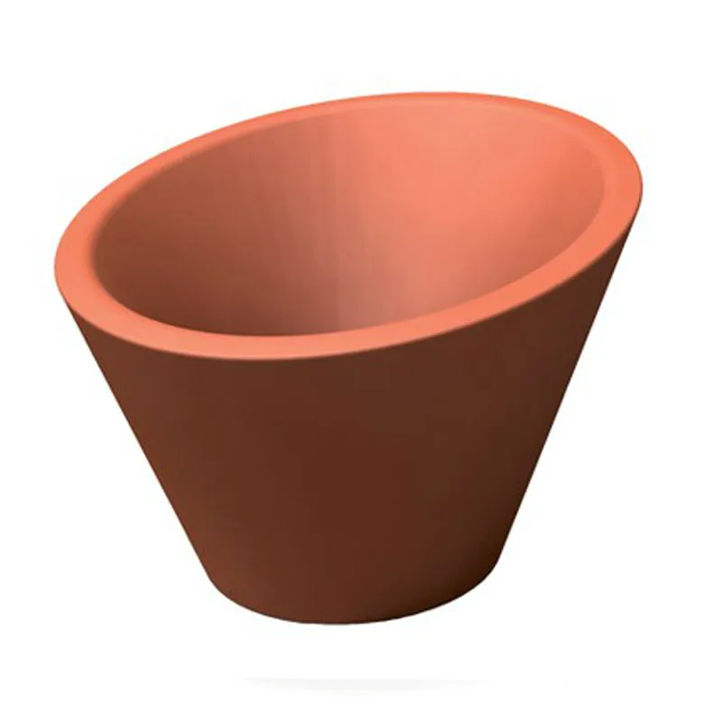 Vendita Finale Portavaso Dorico per esternointerno in polietilene Terracotta 680xh370xh500 Kloris