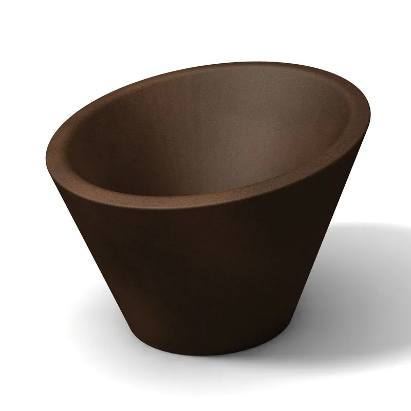 Ultima Occasione Portavaso Dorico per esternointerno in polietilene Bronzo 680xh370xh500 Kloris
