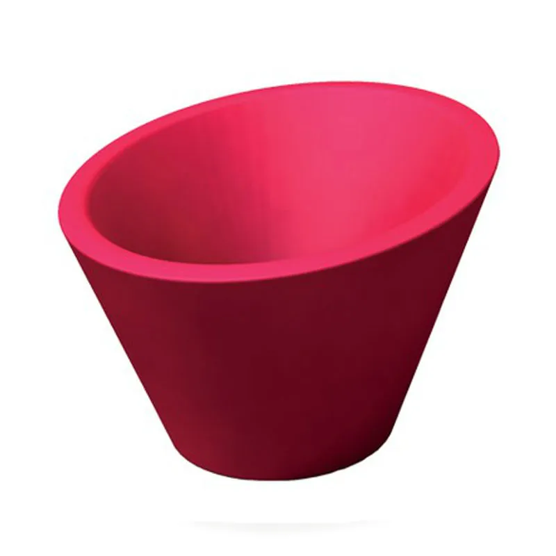 Professionale Portavaso Dorico per esternointerno in polietilene Fragola 680xh370xh500 Kloris