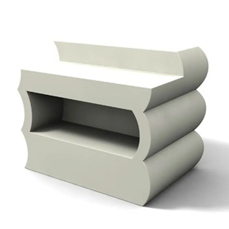 Bancone Clipper in poliestere 1450x880xh 1105 mm bianco Kloris Pagamento Sicuro