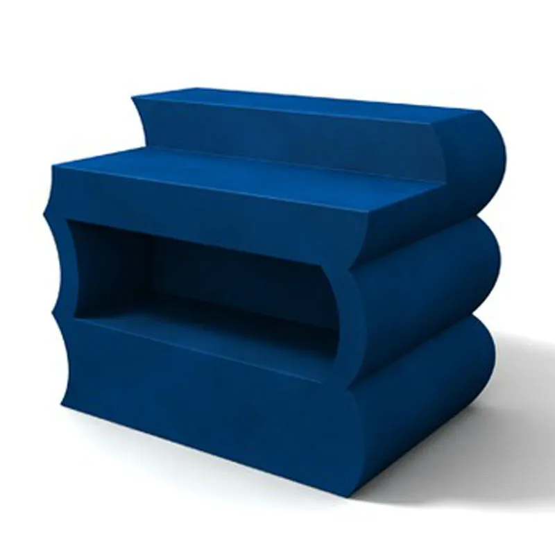 Bancone Clipper in poliestere 1450x880xh 1105 mm Blu Kloris Prezzo Ridotto