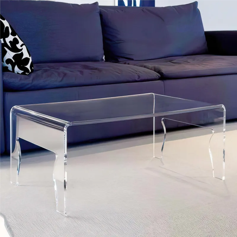 Ultimissimo Modello Tavolino basso grande da salotto in Cristallo acrilico Dimension 88x31xh50 cm - peso kg 20 NAIF 5 spessore metacrilato 12 mm Portata max 20 kg colore trasparente Emporium