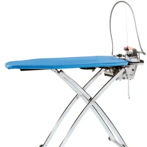 Economico Tavola da Stiro Sole M Vap riscaldato soffiante e vaporizzante 120x45 cm . pieghevole con molla a gas per apertura facilitata completo di ferro da stiro Battistella