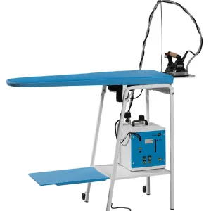 Offerta Del Giorno Tavola da stiro con caldaia Magic vapor Tavolo da stiro aspirante. riscaldato con ferro da stiro e caldaia da 2.7 Lt Battistella