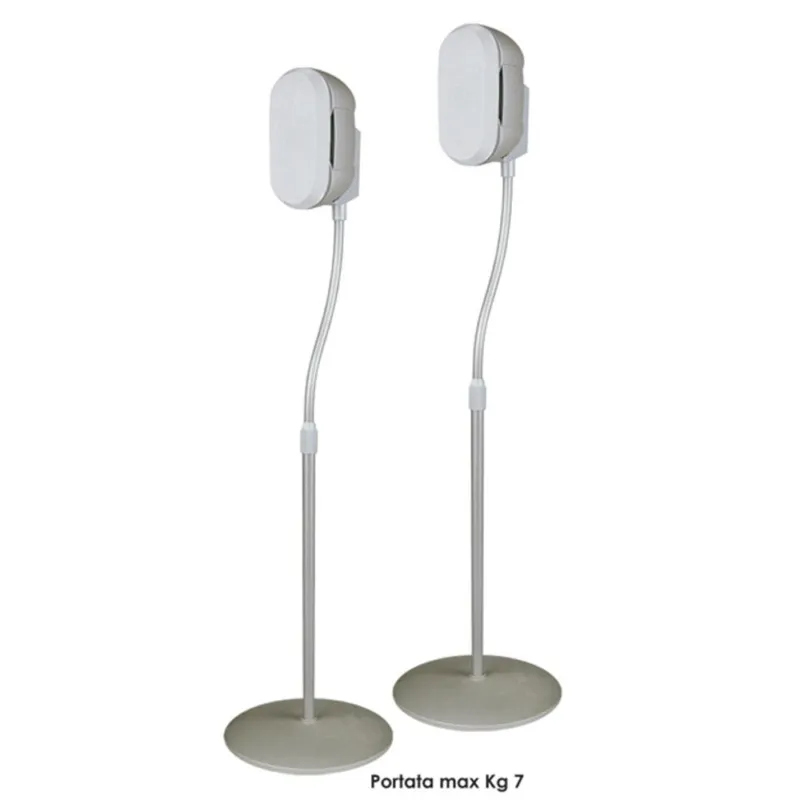 Coppia di supporti a Piantana per casse acustiche dolby surround regolabile in altezza Tecnidea Nuovo Arrivo