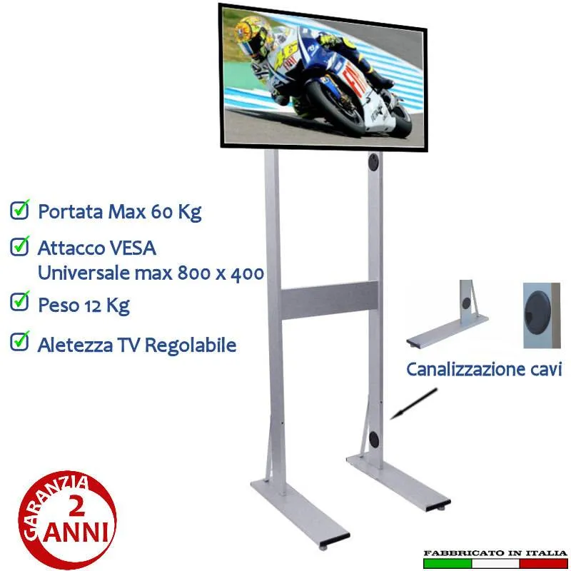 Maxi Piantana VideoWall per schermi da 42 pollici MP 42 55x54xh190 cm max. Portata 60 kg Tecnidea Offerta Speciale
