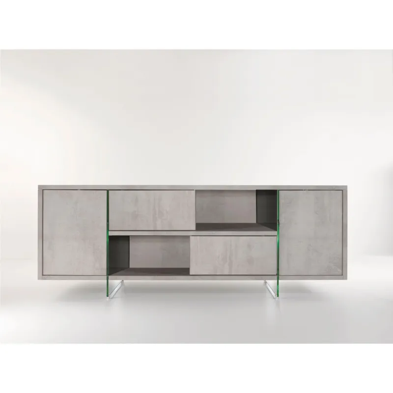 Compra Oggi Stesso Porta TV basso Madison 180x45xh65 cm Pezzani srl Grigio Ardesia, Grigio Tortora, Tra