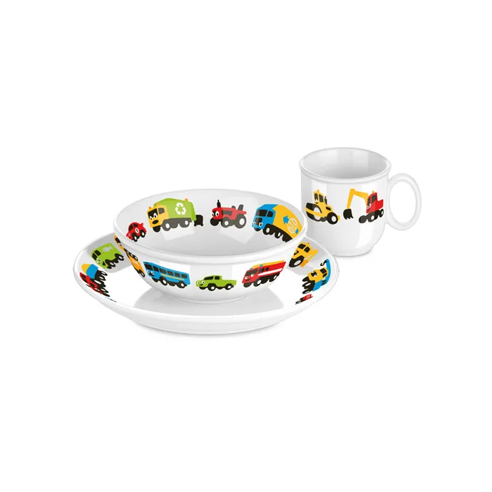 SET DA TAVOLA PER BAMBINI MACCHININE Professionale