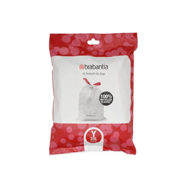 PerfectFit - Sacchetti per Bo Touch Bin, Dispenser,20 L (Y) - 40 pezzi Promozione