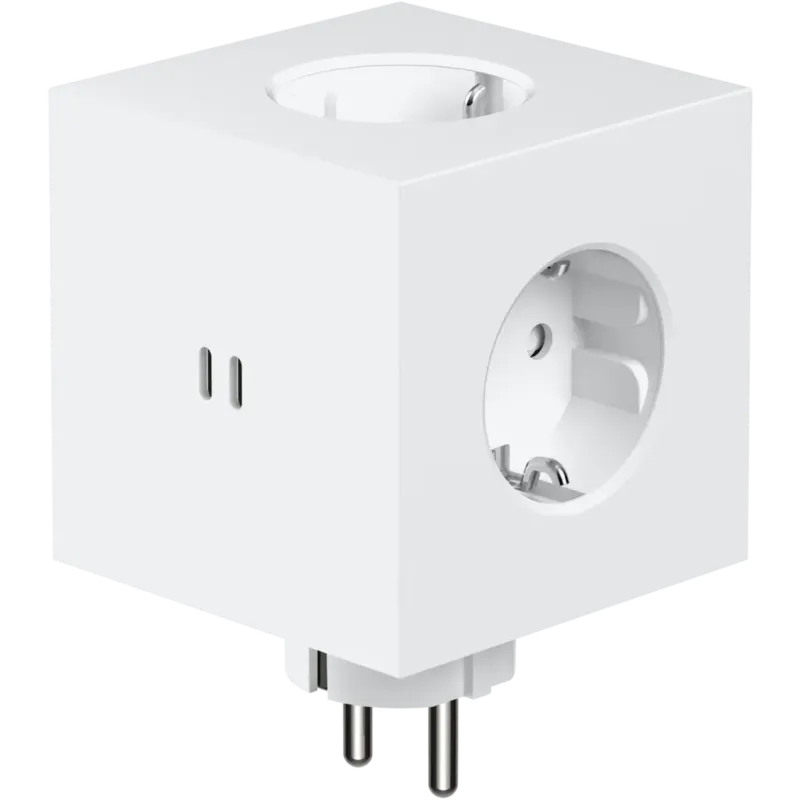 Square 2 - Presa a Muro,Opal white Nuova Collezione