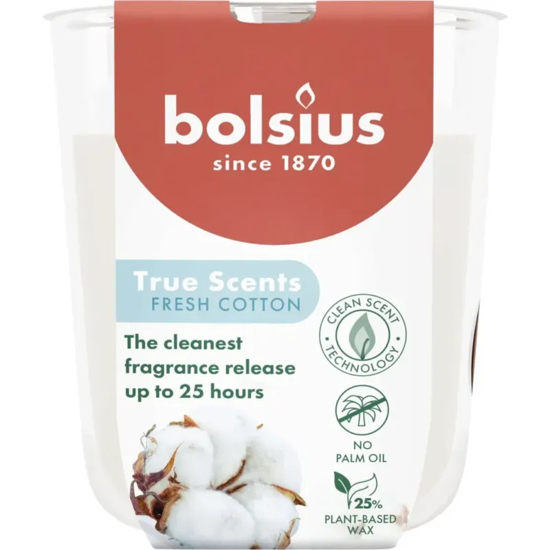 Spedito Oggi True Scents - Candela Profumata Piccola,Fresh Cotton