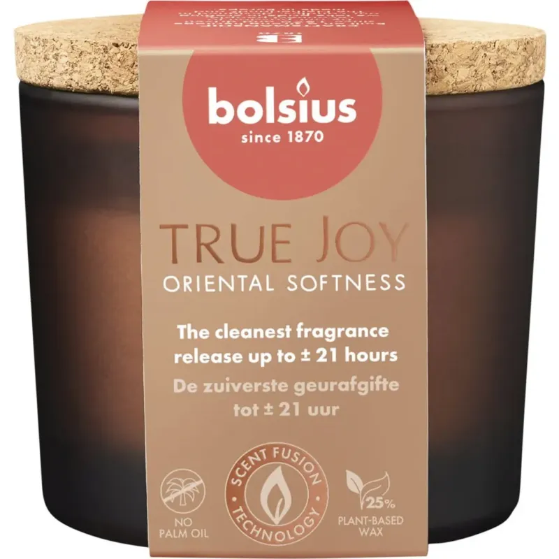 True Joy - Candela Profumata con Tappo in Sughero,Oriental Softness Professionale