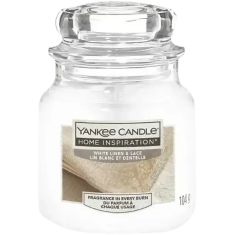 Ultimissimo Modello Home Inspiration Candela Profumata White Linen & Lace,Small