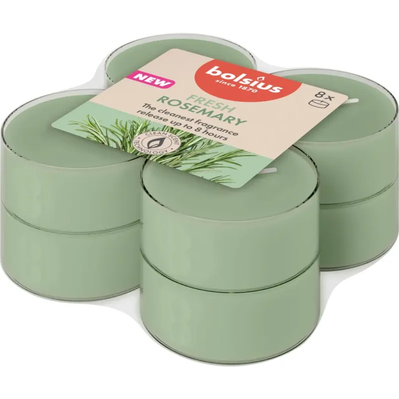True Scents - Maxi Lumini Profumati 8h (8 Pezzi),Rosemary Subito Disponibile