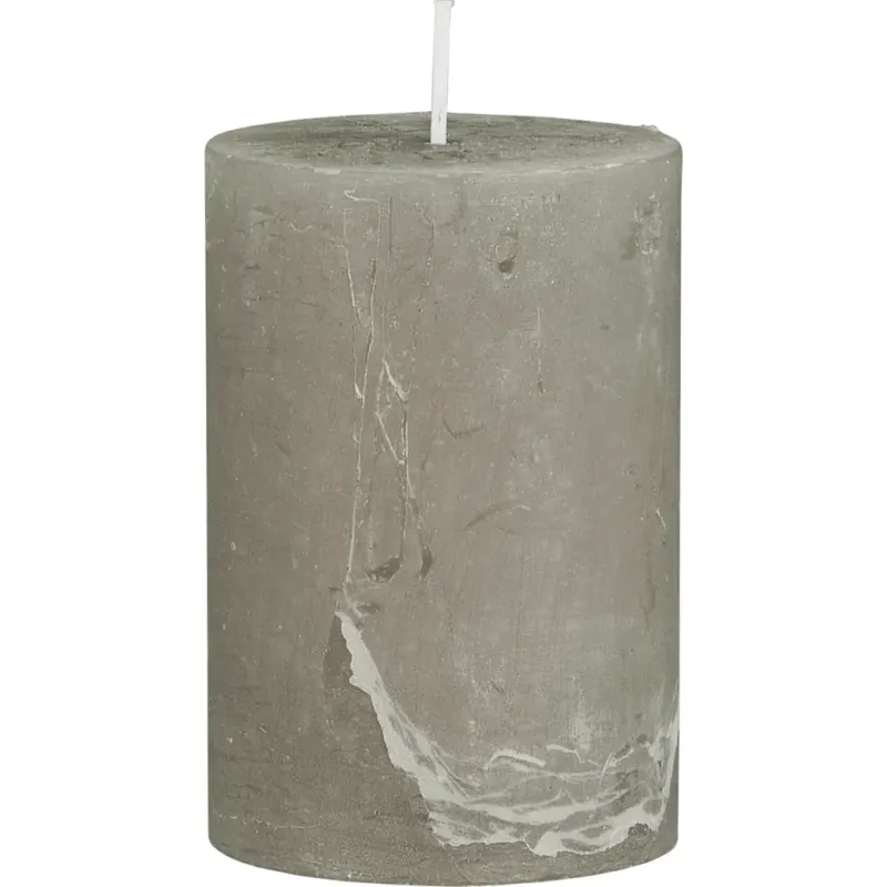 Candela Rustica - Altezza 10 cm,Grigio Promozione