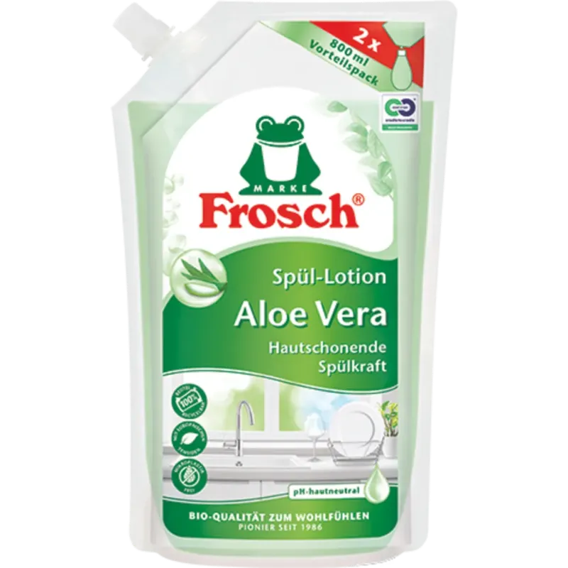 Detersivo per Piatti - Aloe Vera,Ricarica 800 ml Scelto Dai Clienti