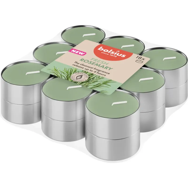 True Scents - Lumini Profumati 4h (18 Pezzi),Rosemary Miglior Prezzo