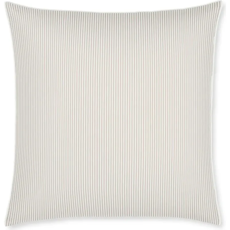 Federa in Raso Mako Hamburger a Righe - Sabbia,40 x 80 cm Nuovo Arrivo