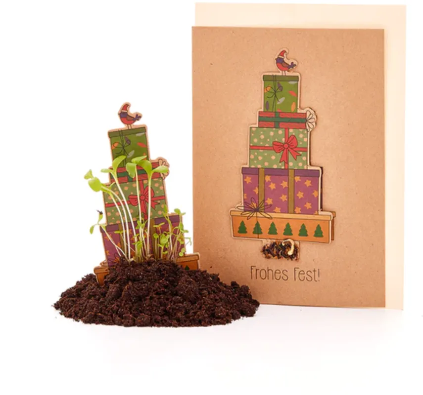 Biglietto d‘Auguri con Carta Semi - Frohes Fest Prezzo Scontato