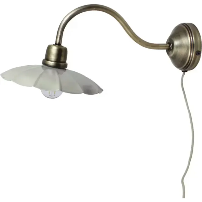 Lampada da Parete - Gustav,menta/ottone anticato Solo Oggi