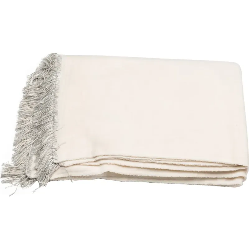 Acquista Ora VIENNA - Coperta con Frange,Ecru