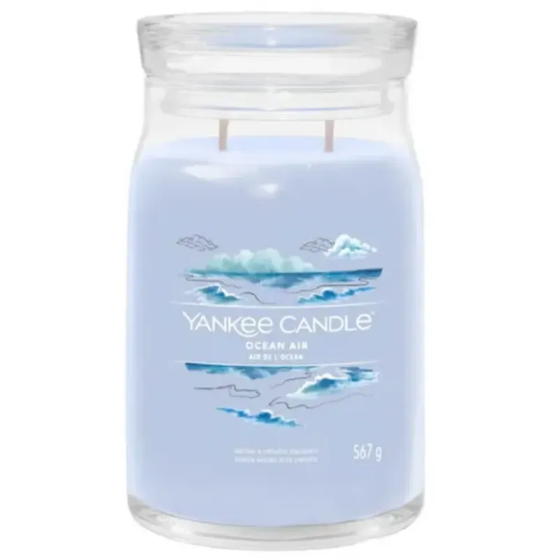 Candela Profumata Signature Jar Ocean Air,Large Quantità Limitata