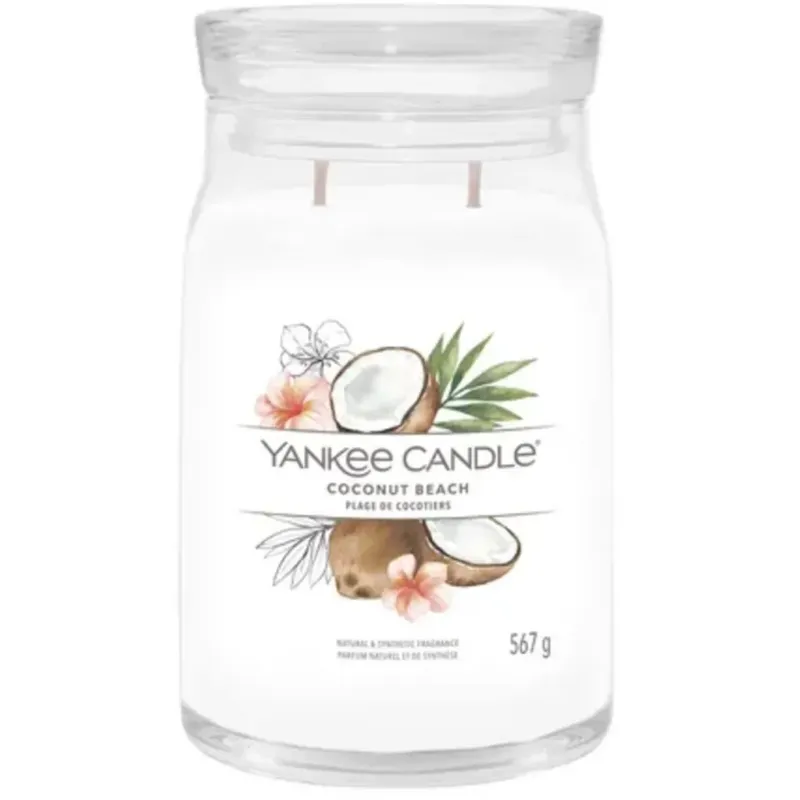 Ultimissimo Modello Candela Profumata Signature Jar Coconut Beach,Large