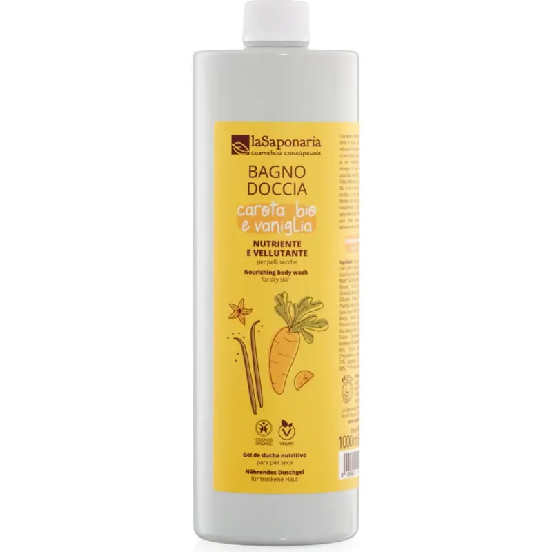 Bagno Doccia Nutriente e Vellutante - Carota e Vaniglia,1 L Ordina Subito