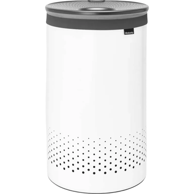 Promozione Esclusiva Portabiancheria con Coperchio in Plastica - 60 L,White