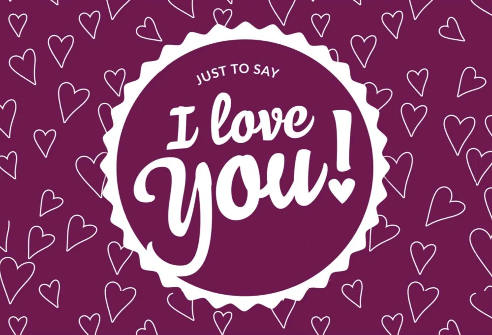I Love You - Bigliettino Personale Sconto