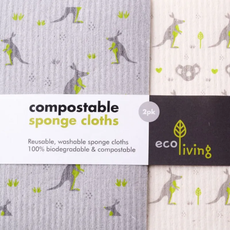 Scelto Dai Clienti Set di 2 Panni in Spugna - Wildlife Rescue