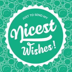 Ultima Occasione Nicest Wishes! - Bigliettino Personale