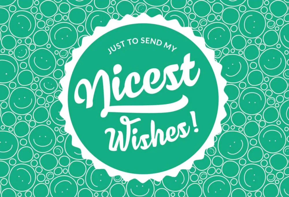 Ultima Occasione Nicest Wishes! - Bigliettino Personale