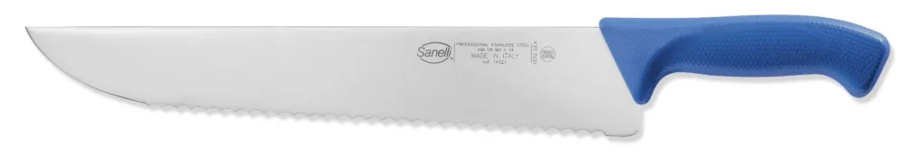 COLTELLO FRANCESE SEGHETTATO CM.33 AZZURRO Compra Adesso