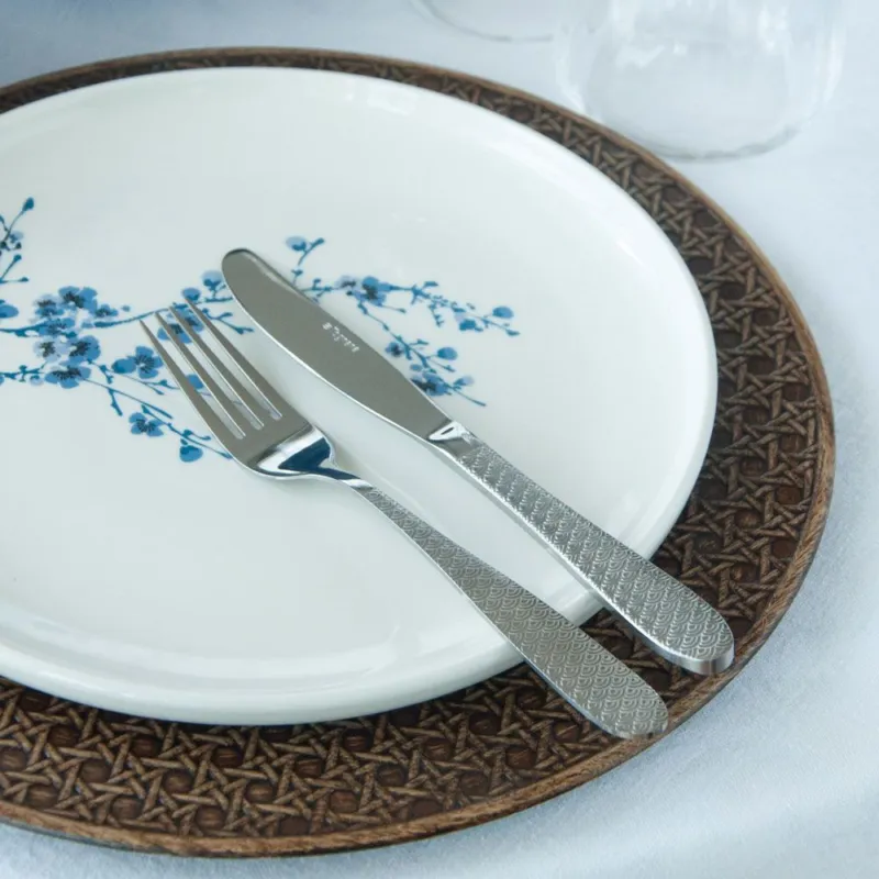 Piatto Dessert 19 cm Orientale Porcellana Azzurro Prezzo Basso
