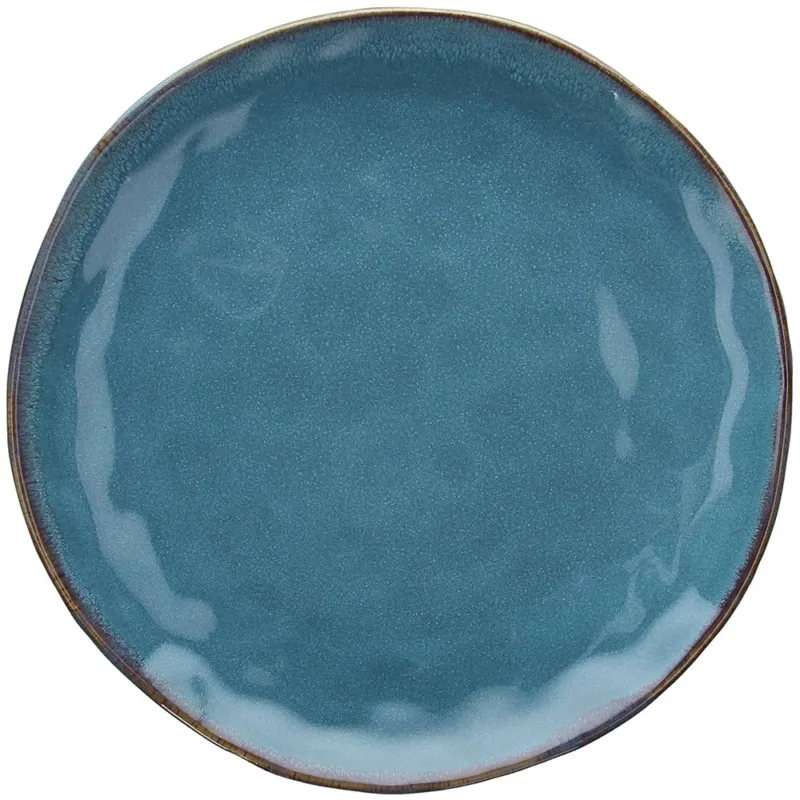 Piatto Piano 26 cm Pacific Super Strong Stoneware Blu Solo Oggi