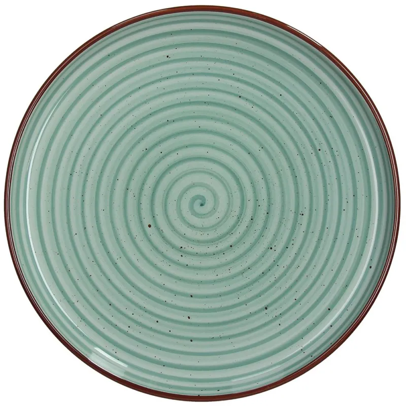 Soddisfatti O Rimborsati Piatto Piano Cm 27 Pastel Verde Stoneware Verde