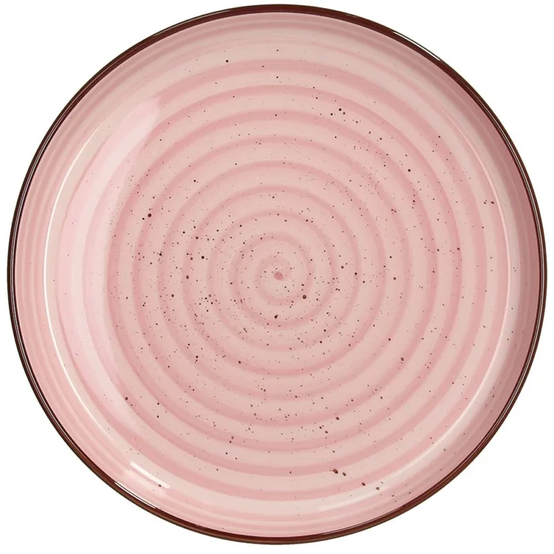 Professionale Piatto Dessert Cm 20,5 Pastel Rosa Stoneware Rosa