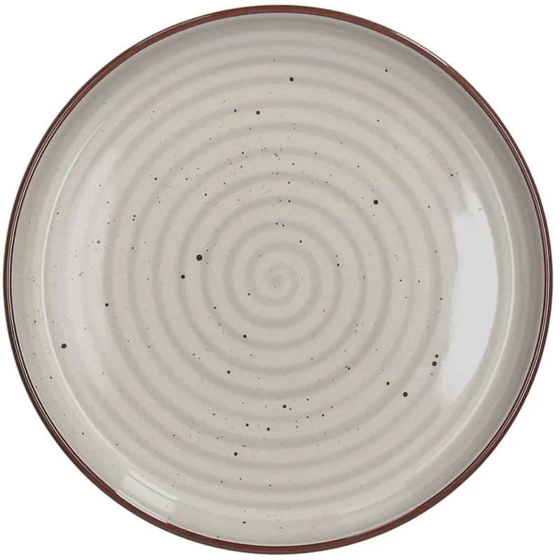 Consegna Rapida Piatto Dessert Cm 20,5 Pastel Beige Stoneware Beige