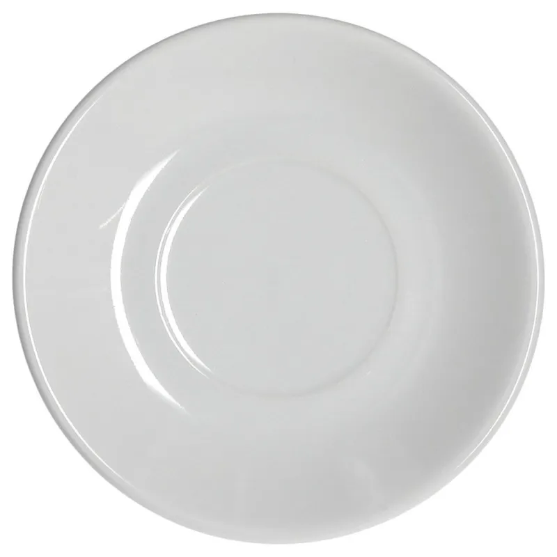 Piattino caffè 12 cm H Bianco Porcellana Bianco Offerta Lampo