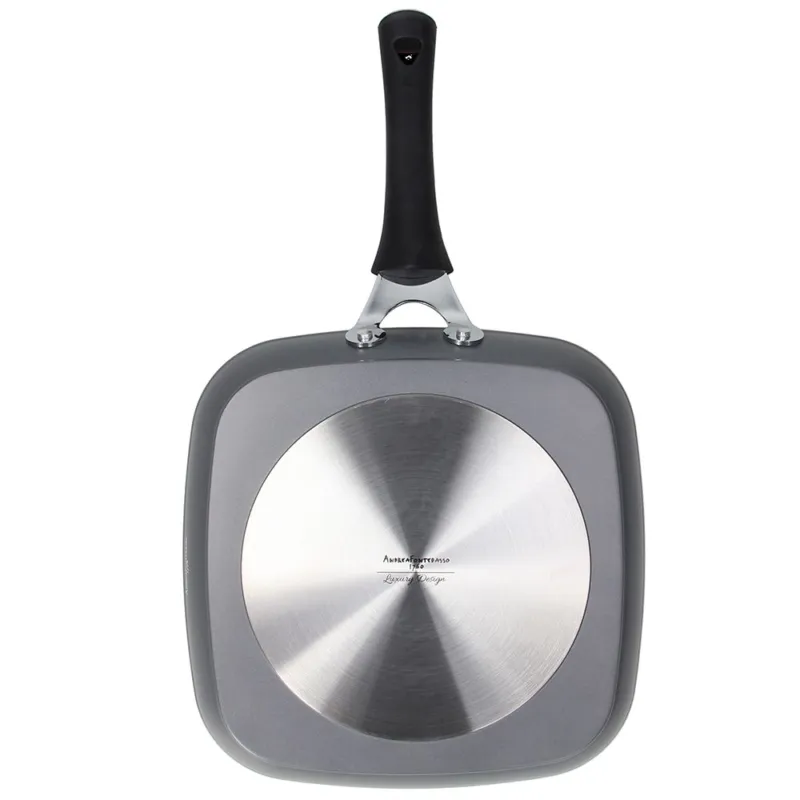Miglior Prezzo Grill quadra 28x28 cm Alluminio Grigio