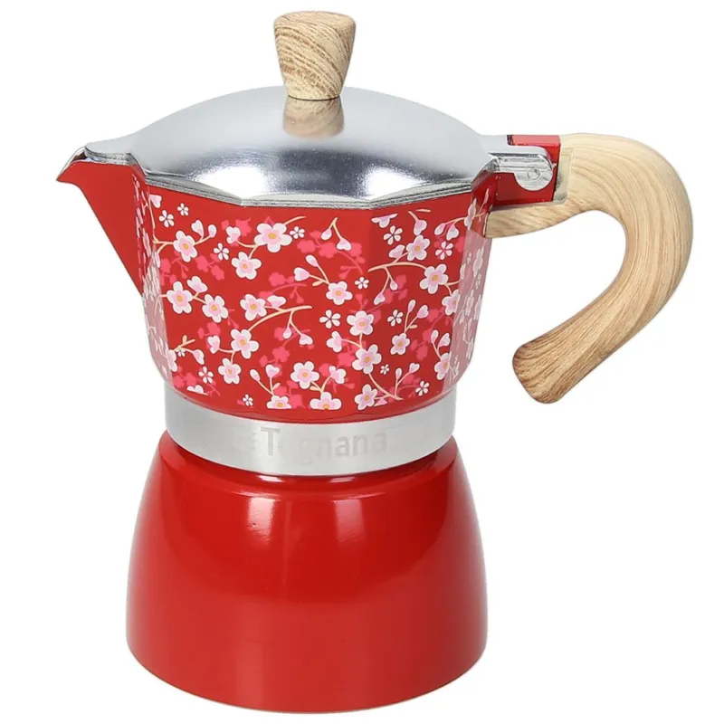 A Buon Prezzo Caffettiera 6 tazze rosso Alluminio Rosso