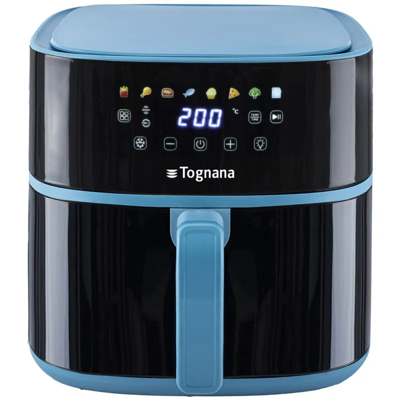 Professionale Friggitrice ad Aria 8 L Carta Da Zucchero Blu
