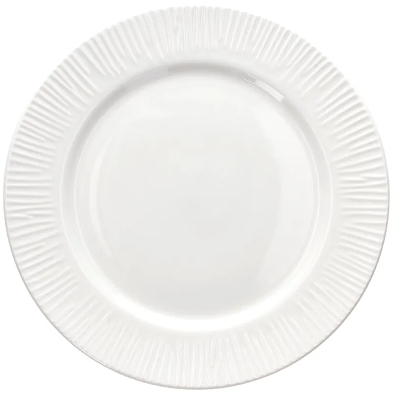 Piatto piano 27 cm Philo White Porcellana Bianco Direttamente Dal Produttore