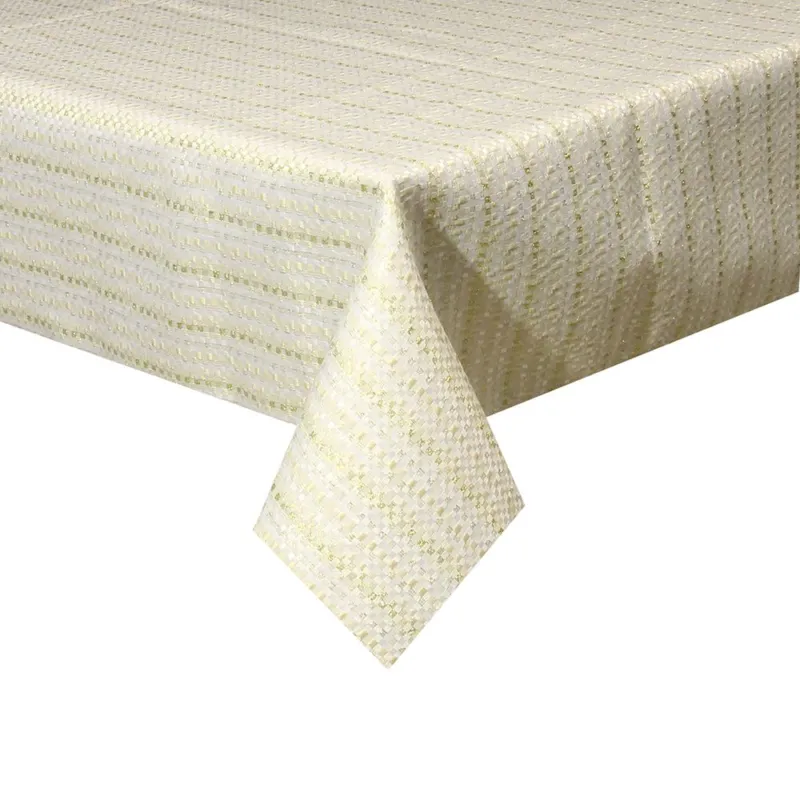 Tovaglia Cm 150x350 Damier Poliestere Bianco Prezzo Ridotto