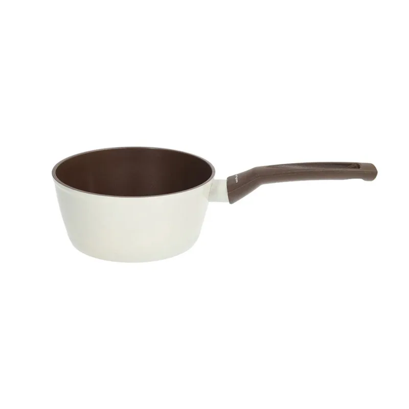 Casseruola 1 manico 16 cm Alluminio Beige-Marrone Novità