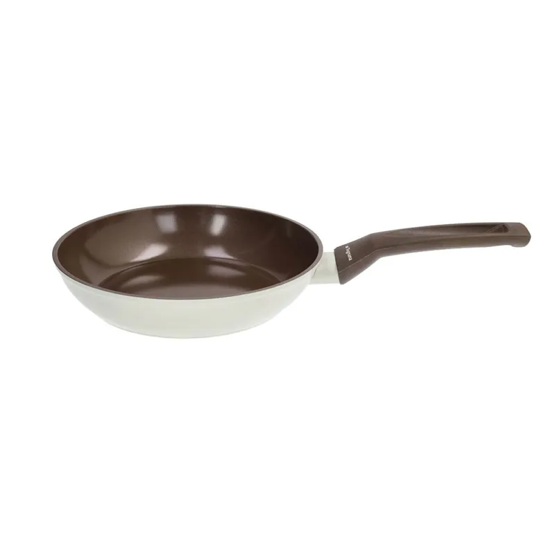 Padella 1 manico 20 cm Alluminio Beige-Marrone Economico