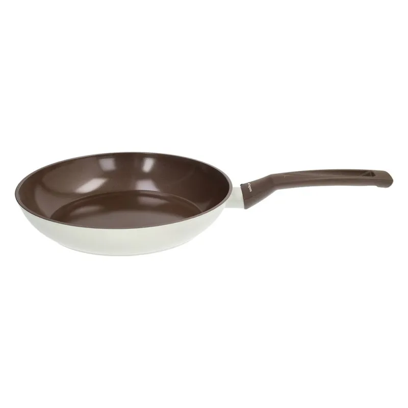 Offerta Lampo Padella 1 manico 24 cm Alluminio Beige-Marrone